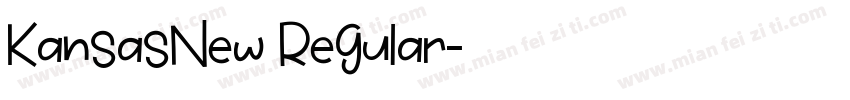 KansasNew Regular字体转换